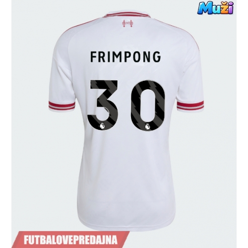 Lacne Muži Futbalové dres Liverpool Jeremie Frimpong #30 2026-27 Krátky Rukáv - Preč